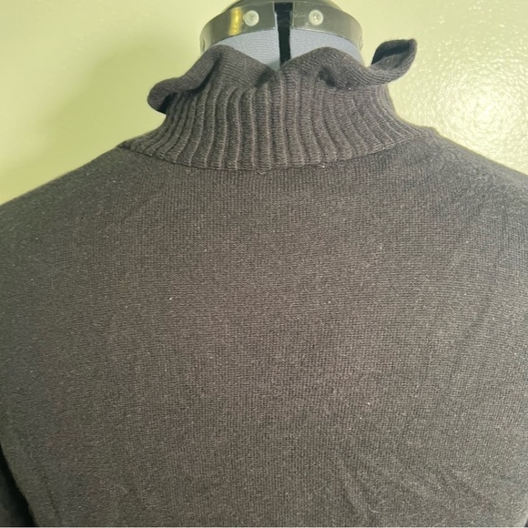 Worthington Open Front Bolero Cardigan Black Ruffle XL - Picture 7 of 9